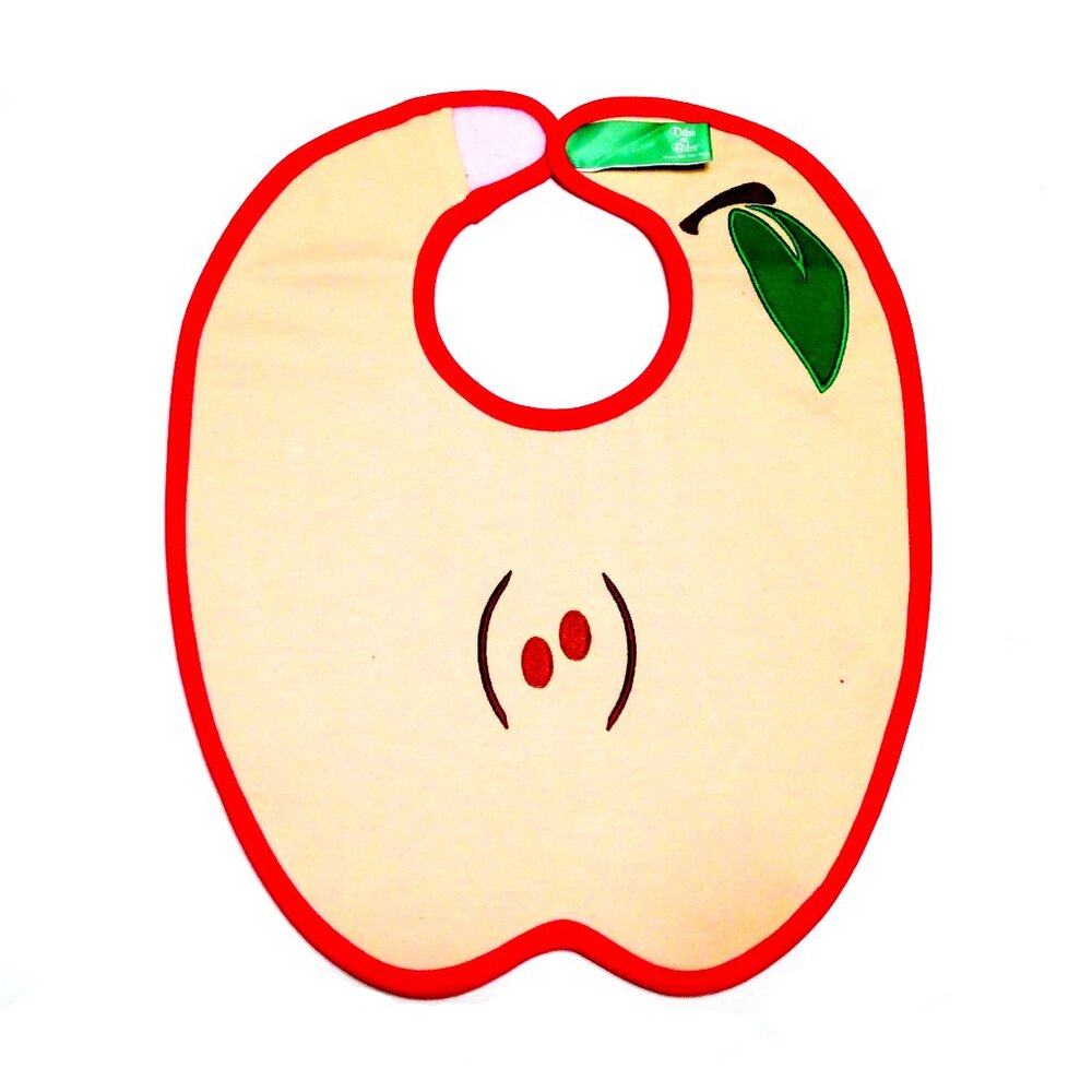 Dibs on Bibs, Apple Baby Bib